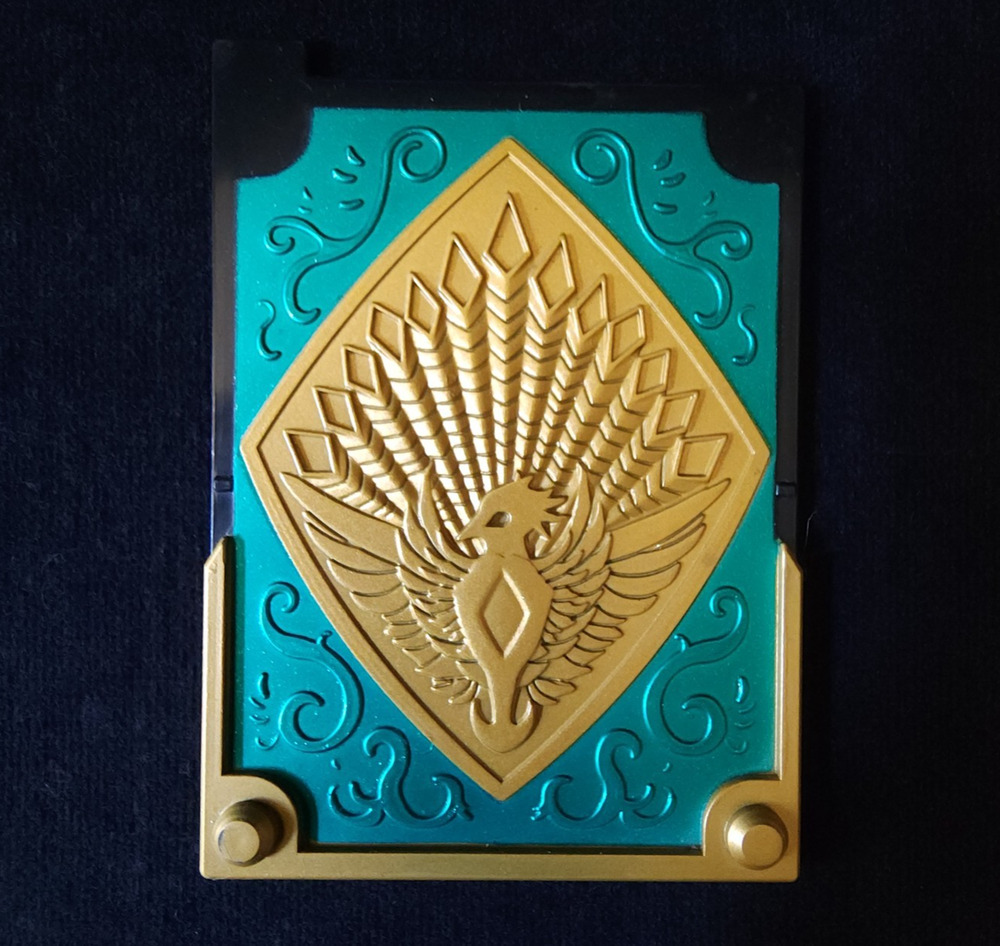 Bandai Kamen Rider Blade Series DX Rouse Absorber Toy Geen Gold Card Plate